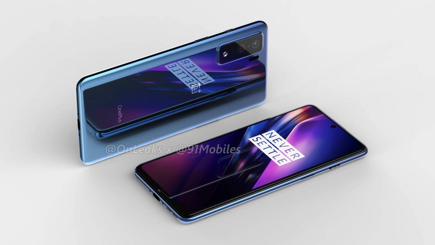 wygląd OnePlus 8 Lite, design OnePlus 8 Lite, redner OnePlus 8 Lite