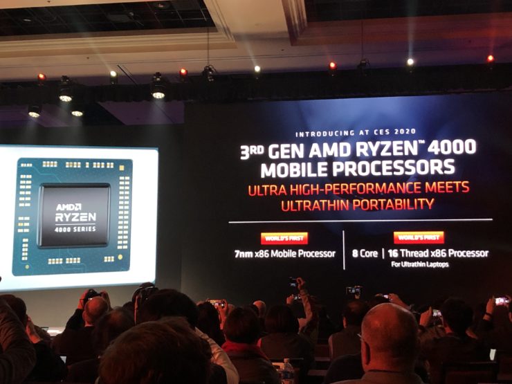 AMD Ryzen 4000, procesory AMD Ryzen 4000, mobilne AMD Ryzen 4000