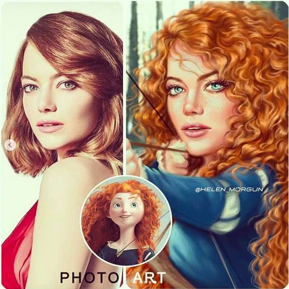 Gwiazdy Hollywood jako postacie z bajek Disneya - zobaczcie fenomenalne prace