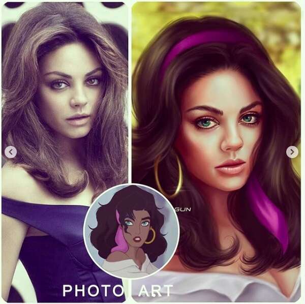 Gwiazdy Hollywood jako postacie z bajek Disneya - zobaczcie fenomenalne prace