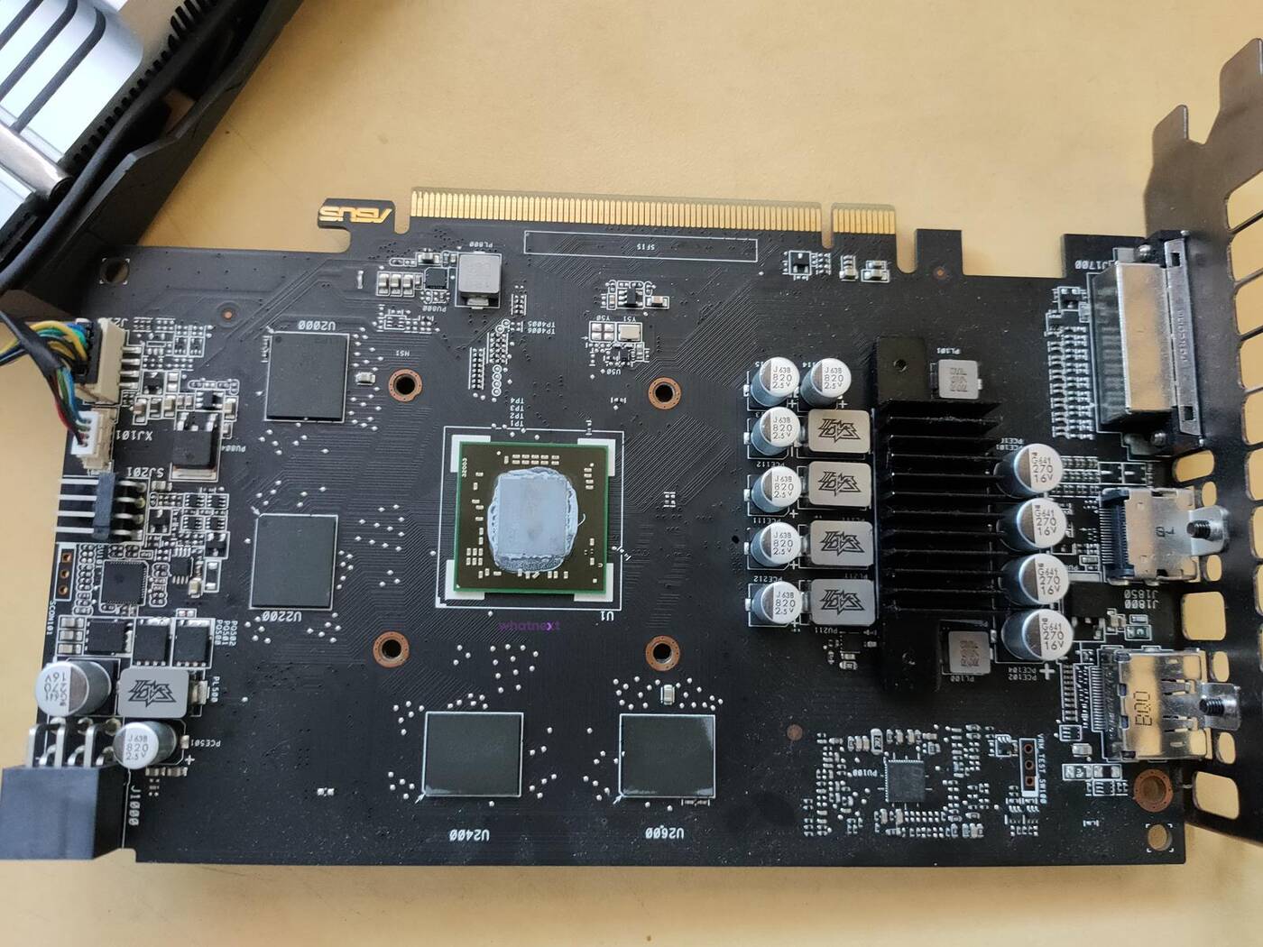 zmiana pasty ASUS ROG Strix RX 460, pasta termoprzewodząca ASUS ROG Strix RX 460, zmiana pasty karta graficzna