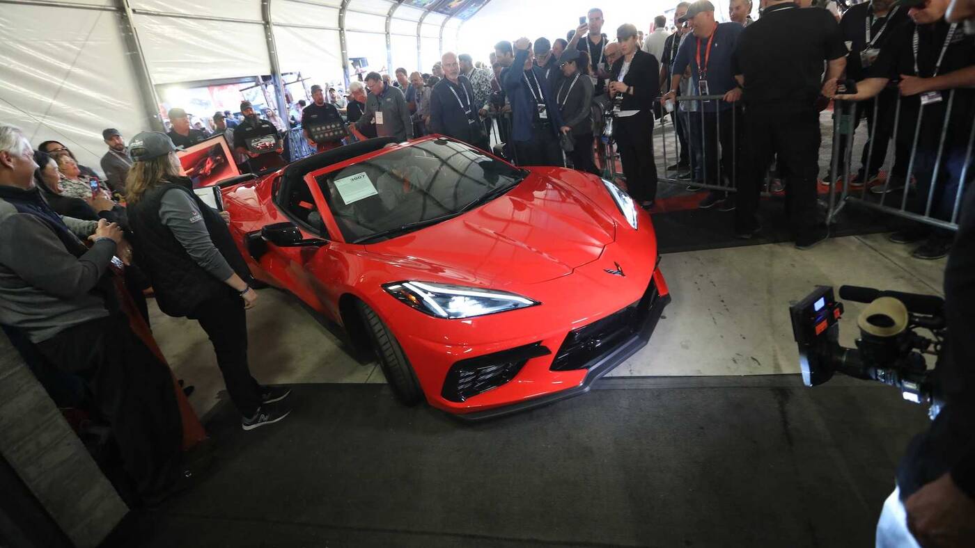 pierwsza Corvette Stingray 2020, pierwsza Corvette, sprzedaż nowej Corvette, Corvette 2020