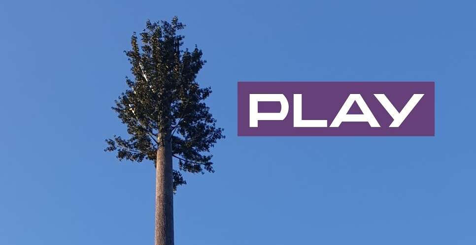 Play nadajnik w kształcie drzewa