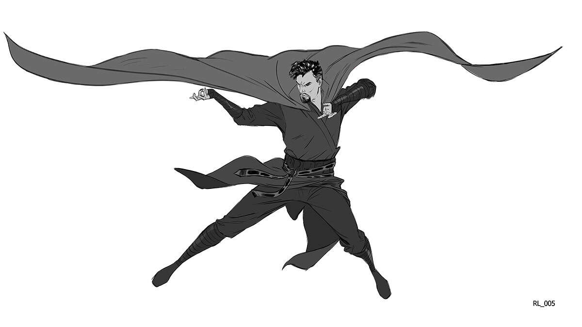 Niesamowite grafiki koncepcyjne z Doktora Strange'a. Przerażający Dormammu, sceny walk i alternatywny wygląd postaci