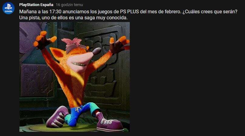 Trylogia Crash Bandicoot prawdopodobnie w PlayStation Plus Luty 2020