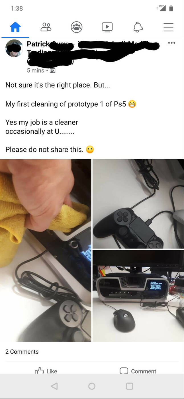 Sprzątacz pewnego studia zrobił zdjęcia PlayStation 5 i wrzucił je do sieci