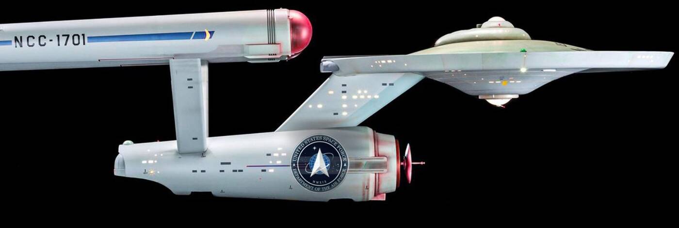 Space Force USA, logo Space Force, Star Trek, Siły Kosmiczne