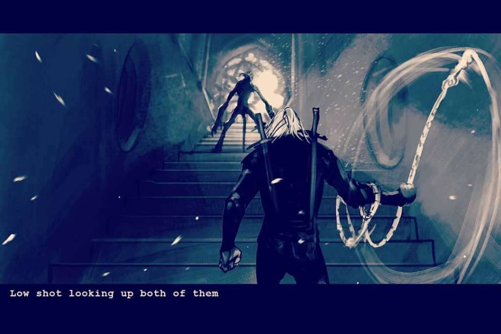 Zobaczcie storyboard walki Wiedźmina ze strzygą