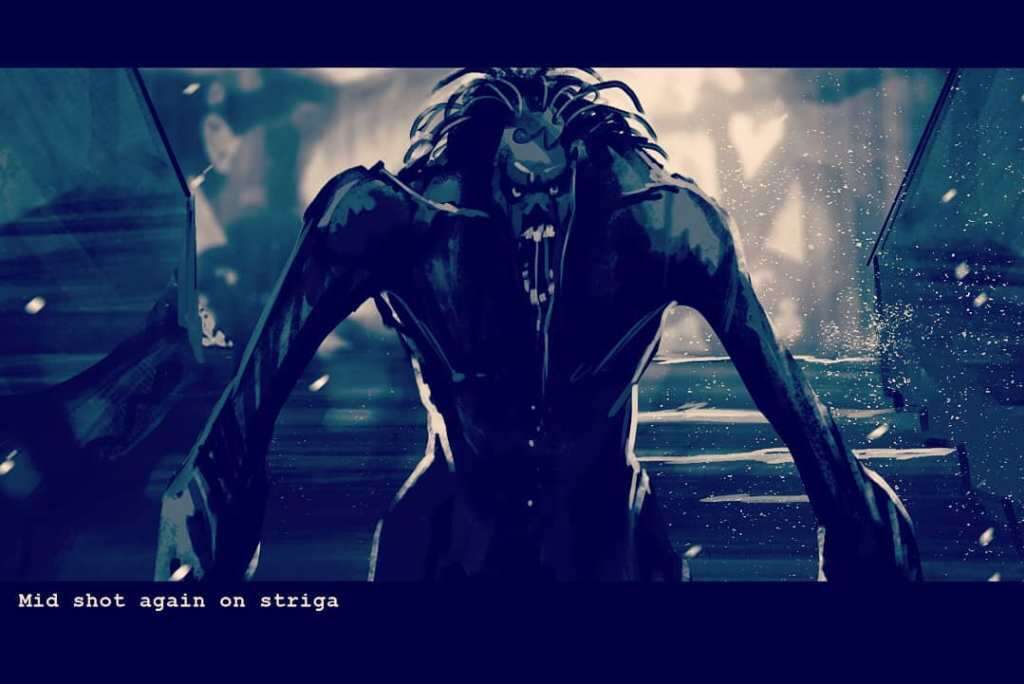 Zobaczcie storyboard walki Wiedźmina ze strzygą