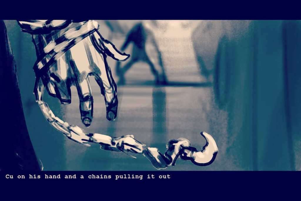 Zobaczcie storyboard walki Wiedźmina ze strzygą