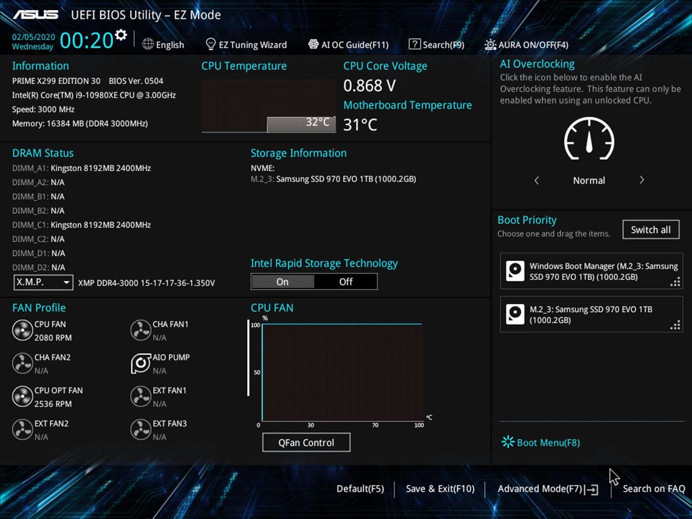 Test płyty głównej Asus Prime X299 Edition 30