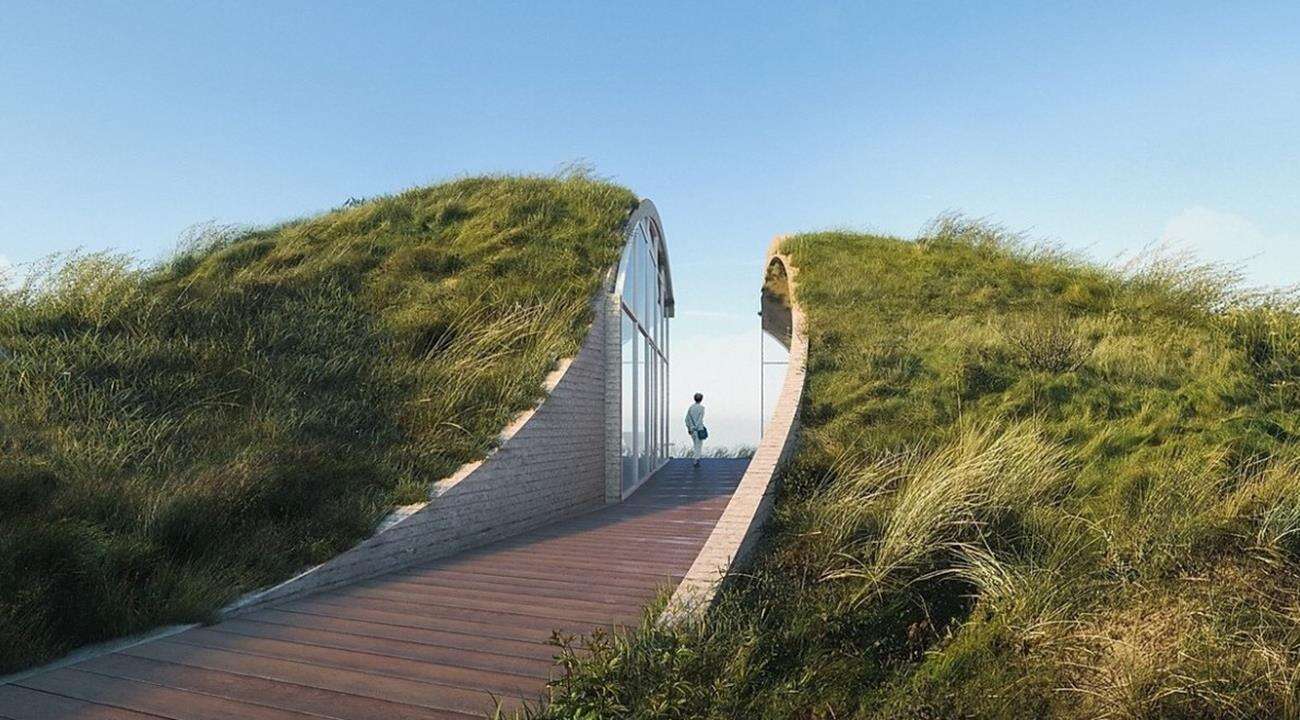 Dune House, ciekawy dom, projekt plażowego domu, dom na plaży