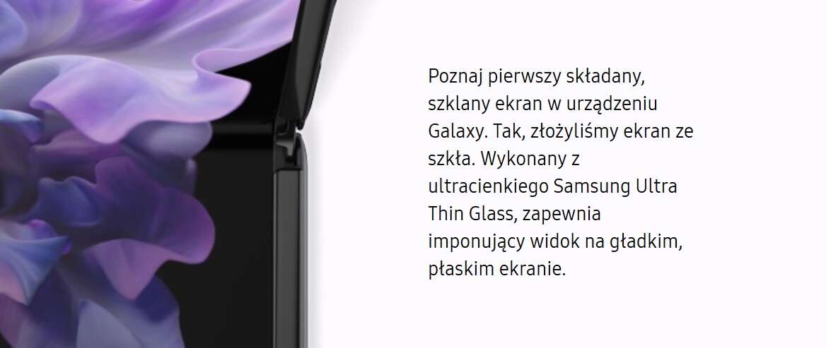 Ekran Samsunga Galaxy Z Flip miał być szklany. A nie jest