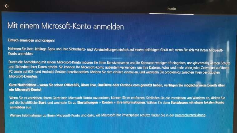 Windows 10, konto Microsoft Windows 10,