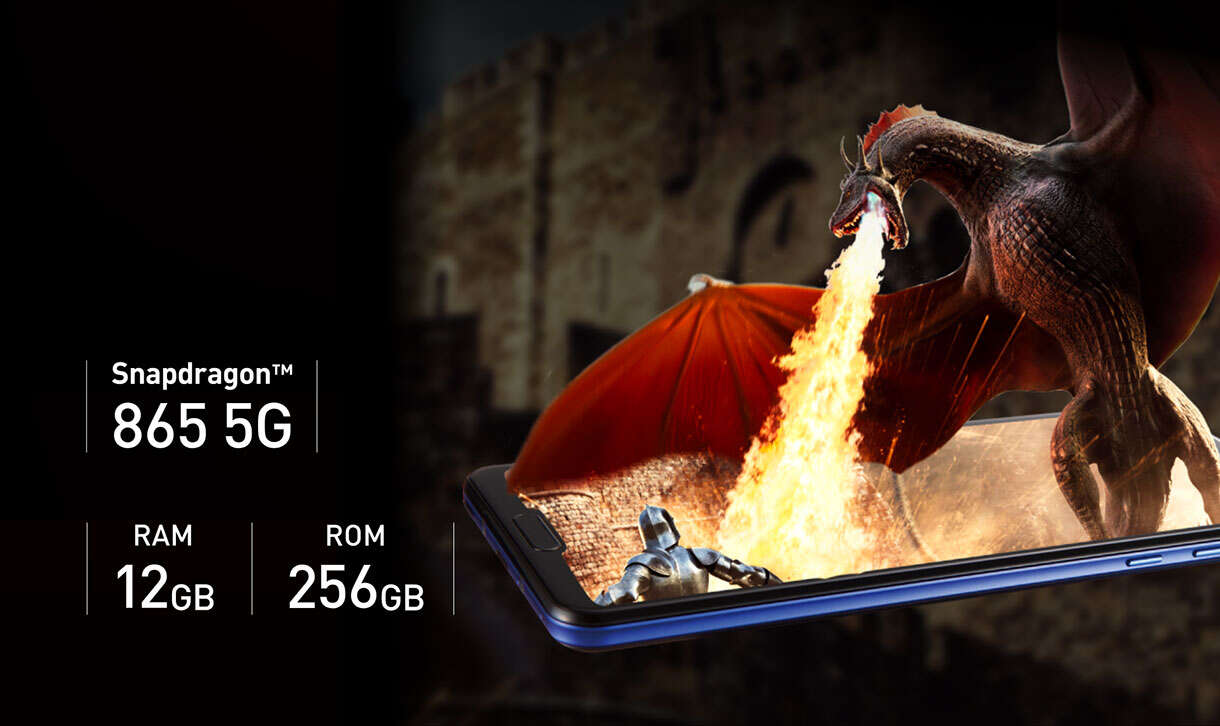 Sharp Aquos R5G ekran z dwoma wcięciami