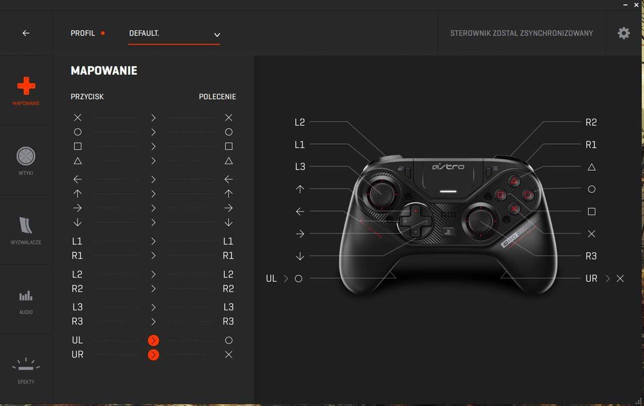 Test kontrolera Astro C40