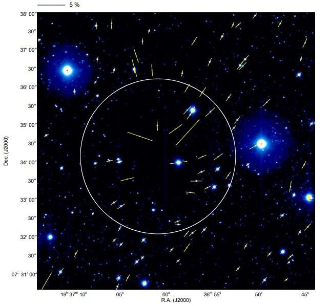 W rdzeniu Barnard 335 doszło do zniekształceń pola magnetycznego