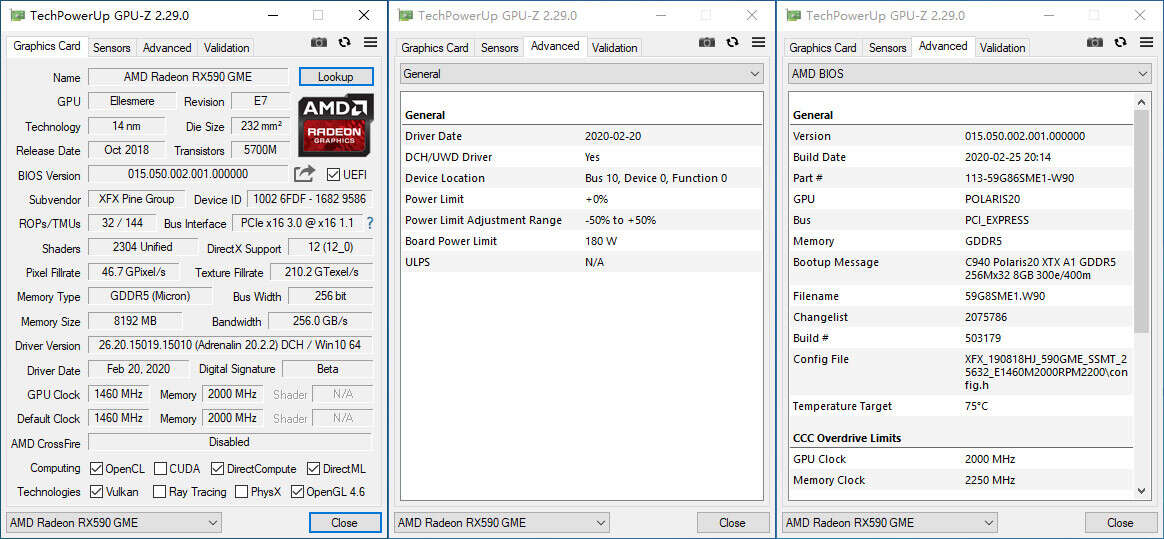 test AMD Radeon RX 590 GME, recenzja AMD Radeon RX 590 GME, karta AMD Radeon RX 590 GME