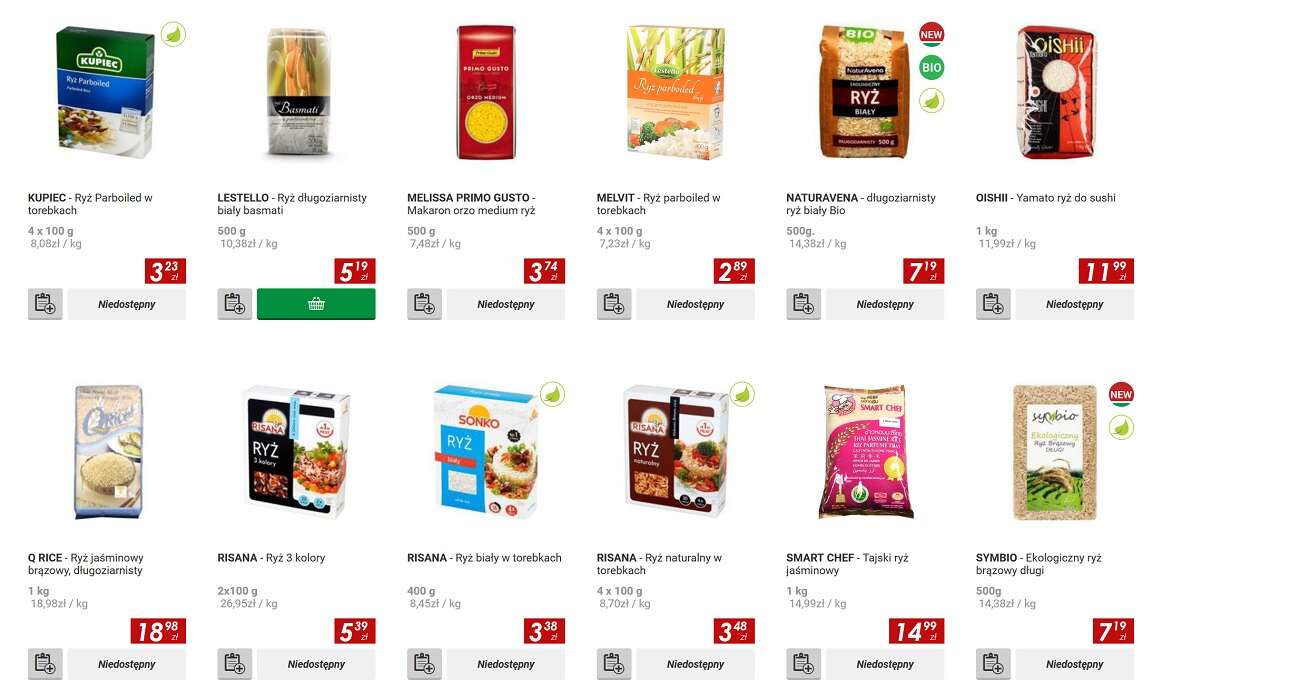 To miała być lista sklepów z zakupami online. Ale zakupy spożywcze w sieci dzisiaj nie mają sensu