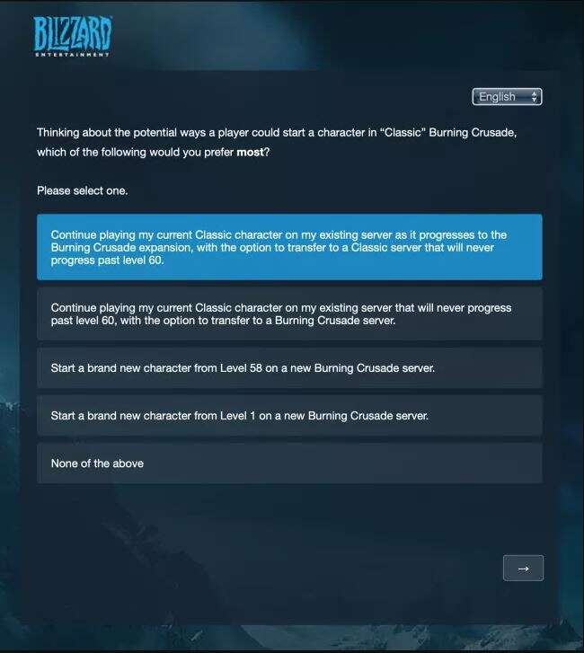 Blizzard zaczął pytać graczy o The Burning Crusade Classic