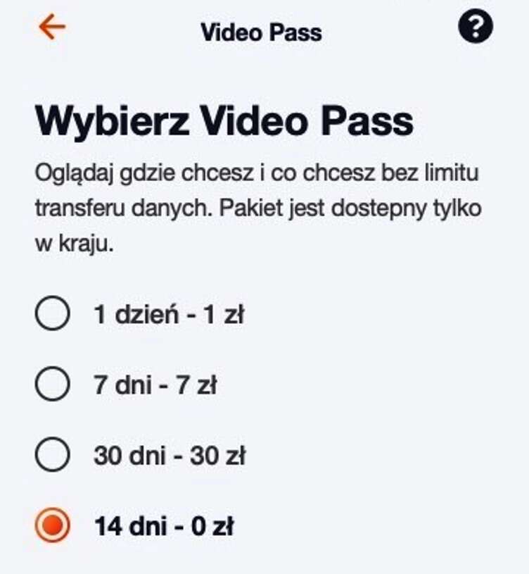 Orange ma prezent dla użytkowników Flexa. Video Pass za darmo