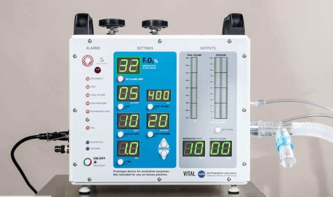 NASA opracowała swój respirator w 37 dni