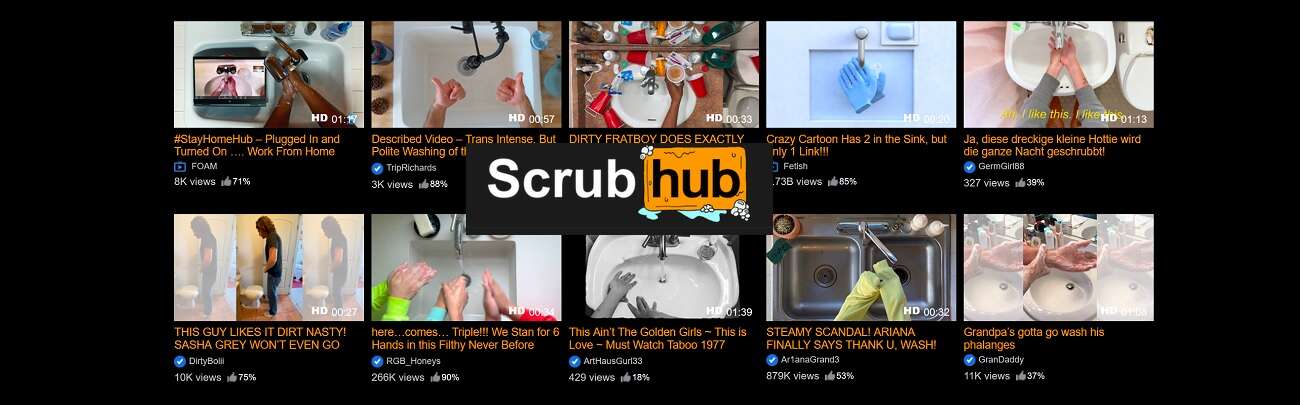 scrubhub pornhub mycie rąk