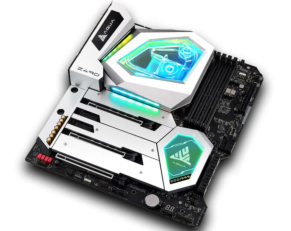 płyta ASRock Z490 AQUA, cena ASRock Z490 AQUA, chłodzenie ASRock Z490 AQUA