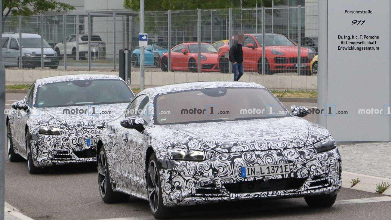 Co robił prototyp Audi E-Tron GT 2021 w placówce Porsche?