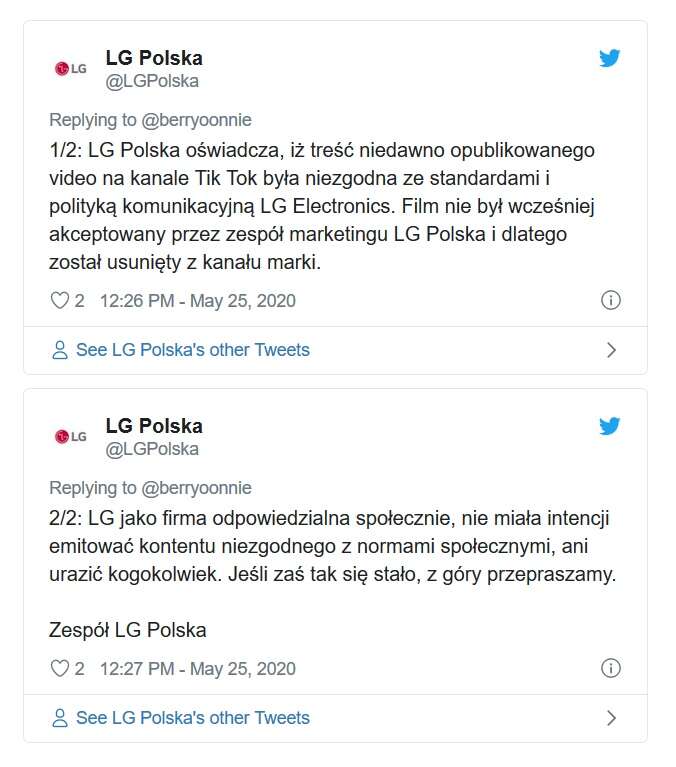 LG przesadził w reklamie na TikToku. Firma przeprasza