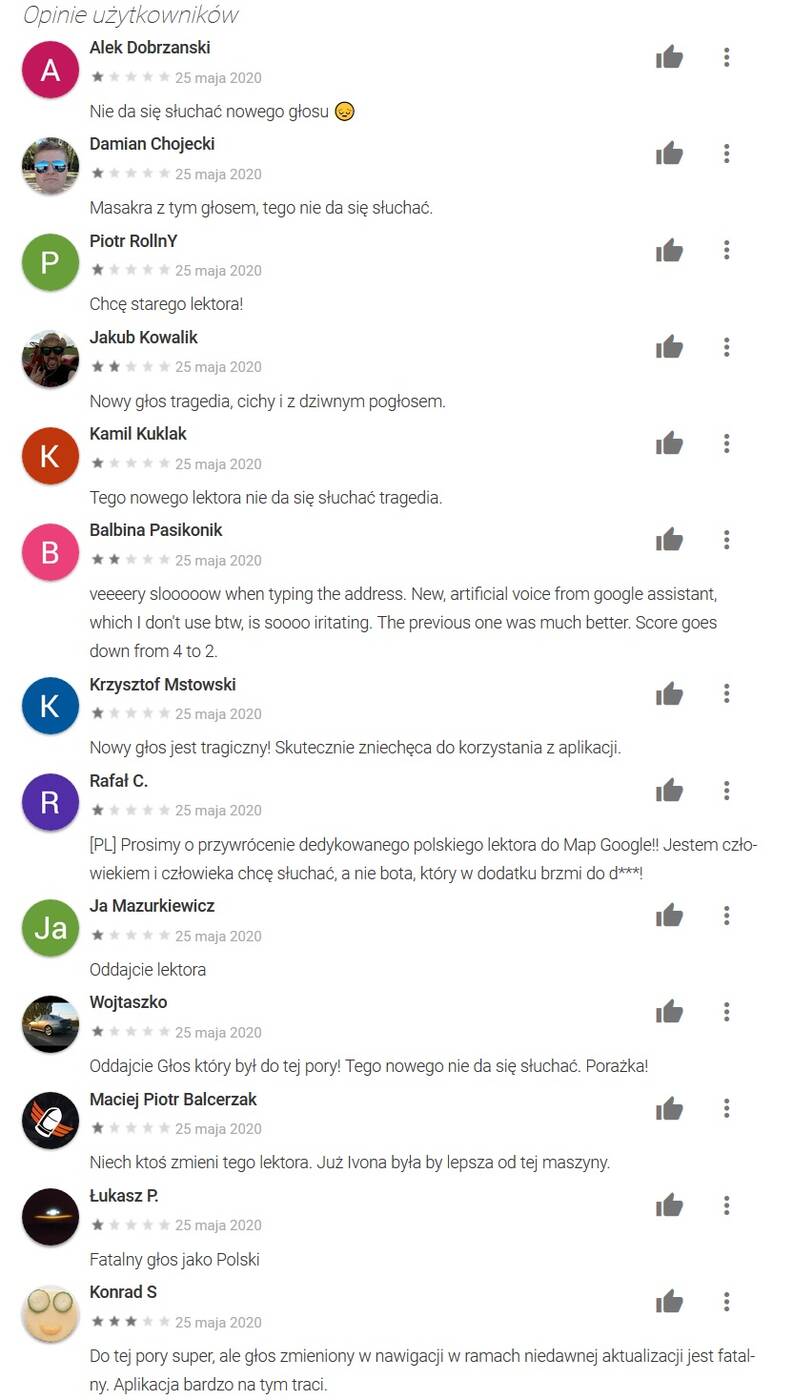 Nowy głos Google Maps. Kierowanie się na południe nie będzie takie samo