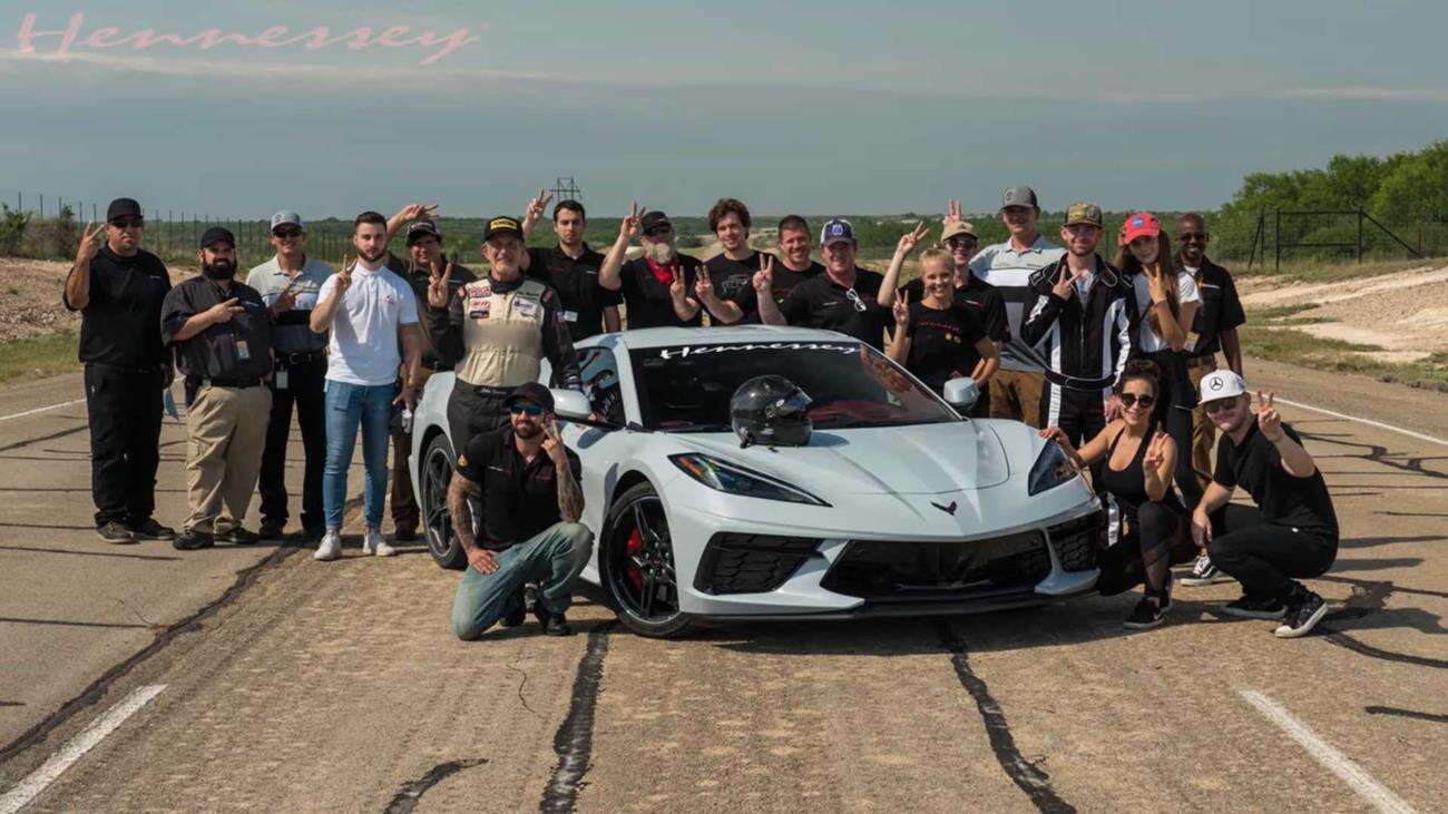 najszybsza Corvette C8, najszybsza Corvette 2020, rekordowo szybka Corvette, Corvette z nitro