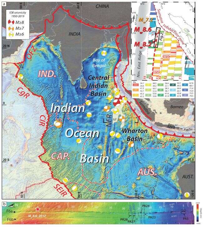 Pod Oceanem Indyjskim dochodzi do rozpadu płyty tektonicznej