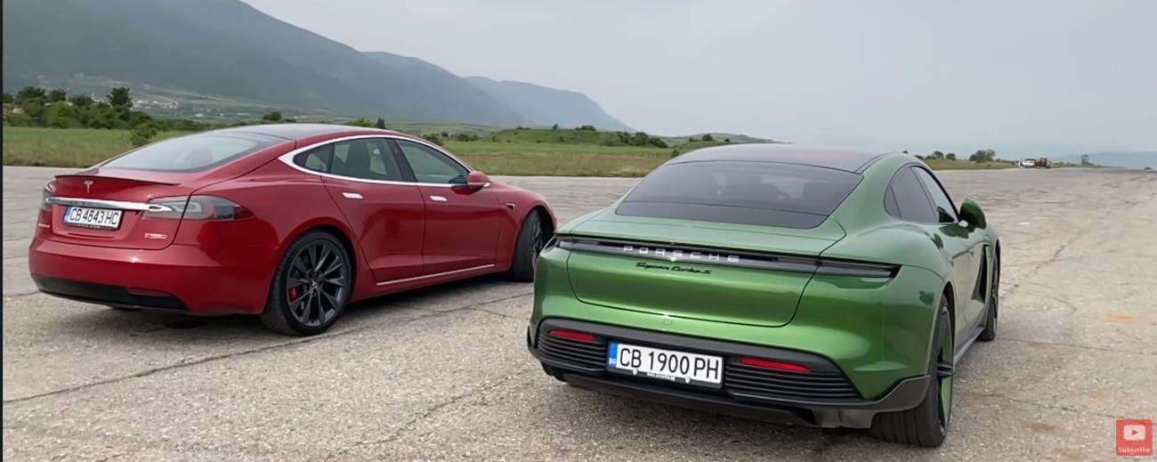 Porsche Taycan, Tesla Model S, Taycan kontra Model S, Taycan vs Model S