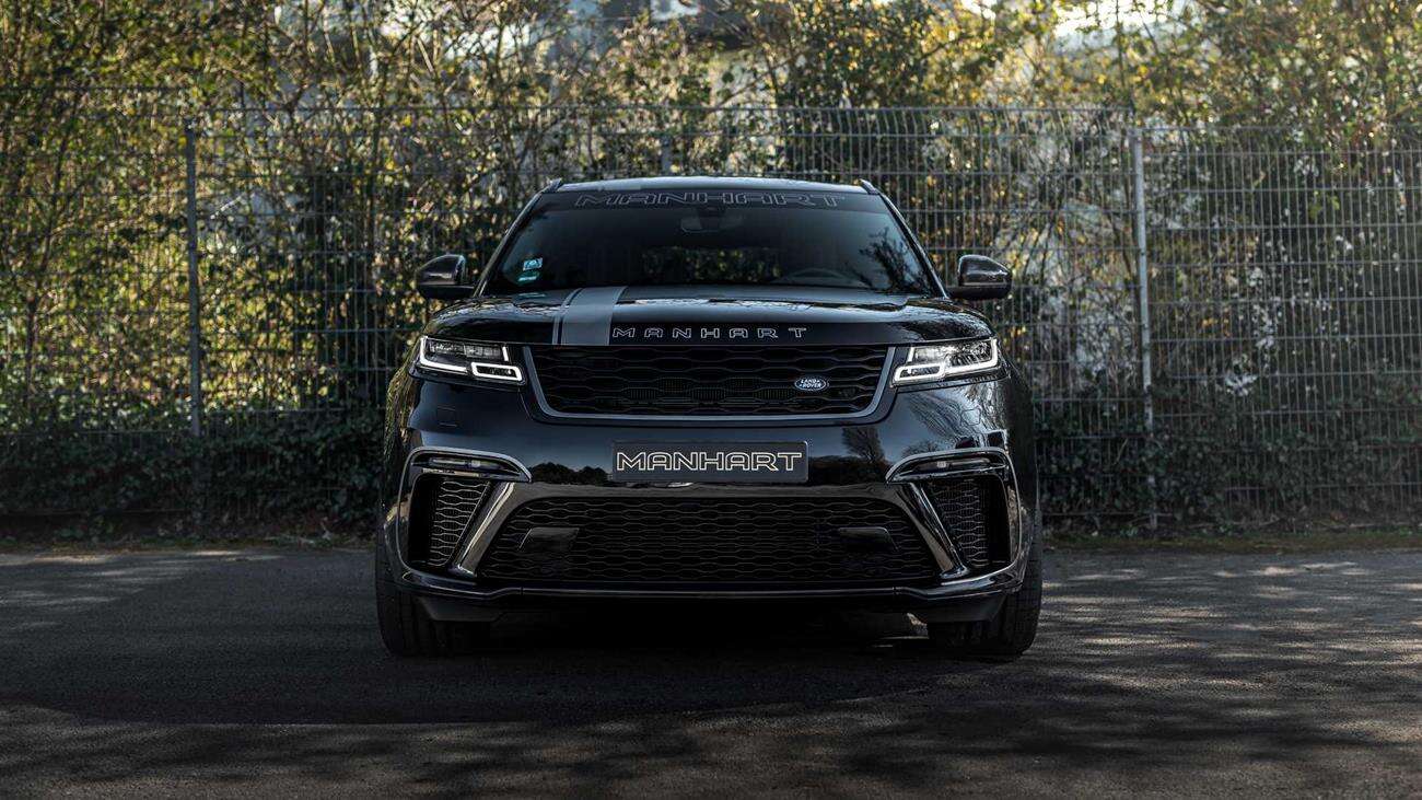 Większa moc i ciemne akcenty w Range Rover Velar od Manhart