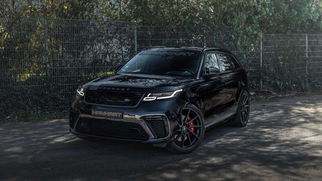 Większa moc i ciemne akcenty w Range Rover Velar od Manhart