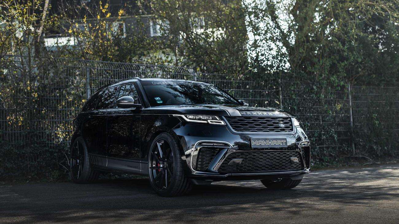 Większa moc i ciemne akcenty w Range Rover Velar od Manhart