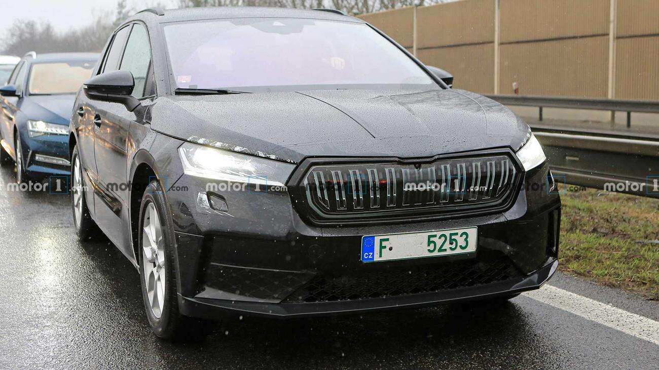 Zdjęcia prototypu elektrycznej Skody Enyaq