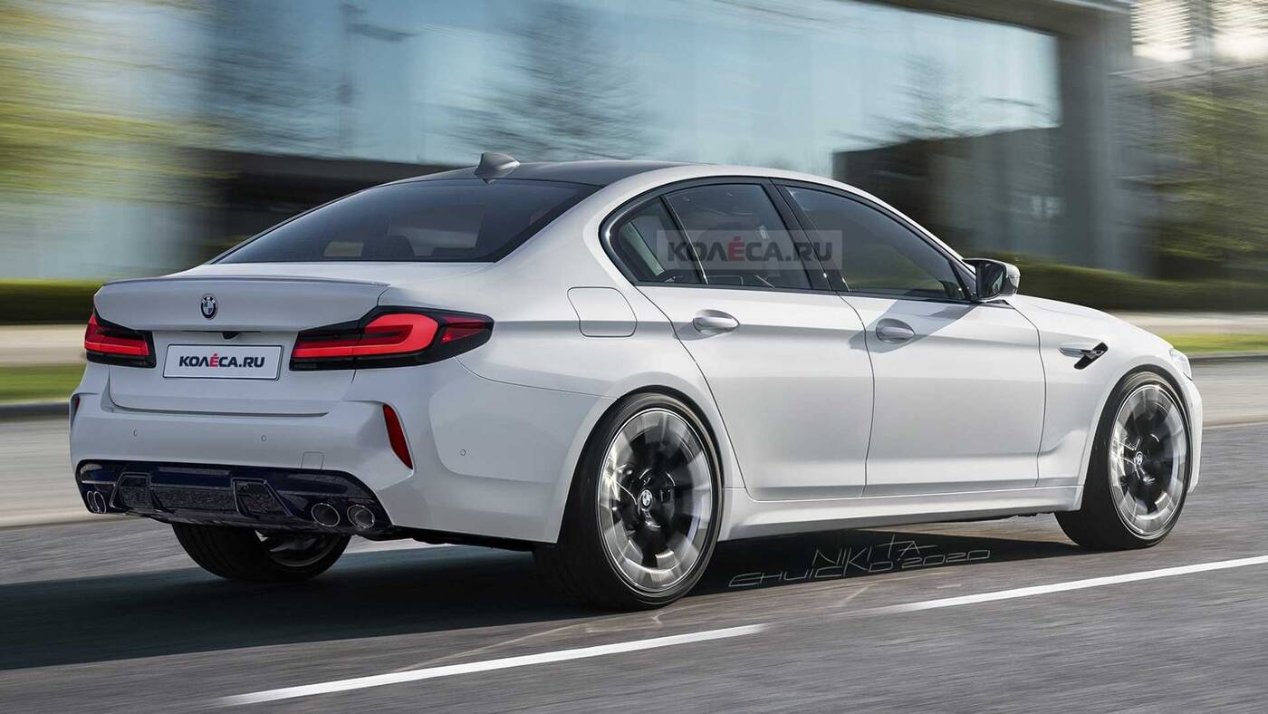 BMW M5 2021 na realistycznym renderze przed premierą