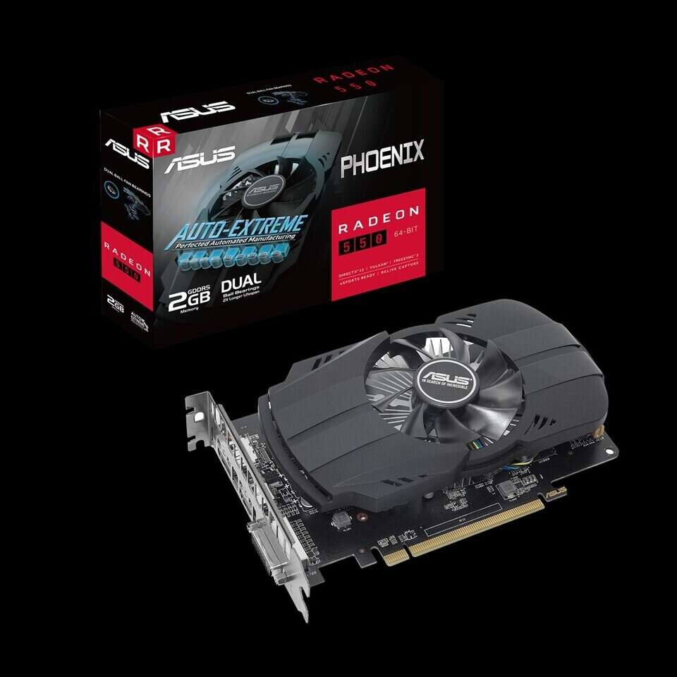 asus Phoenix Radeon 550 2GB, karta Phoenix Radeon 550 2GB