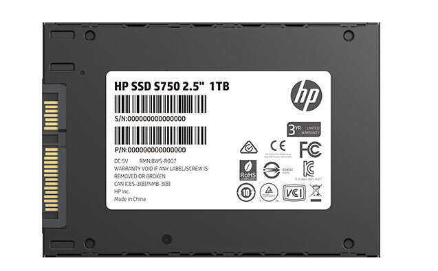 SSD HP S750, specyfikacja HP S750