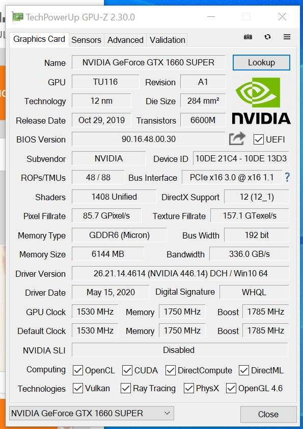 Test Inno3D GeForce GTX 1660 SUPER Twin X2