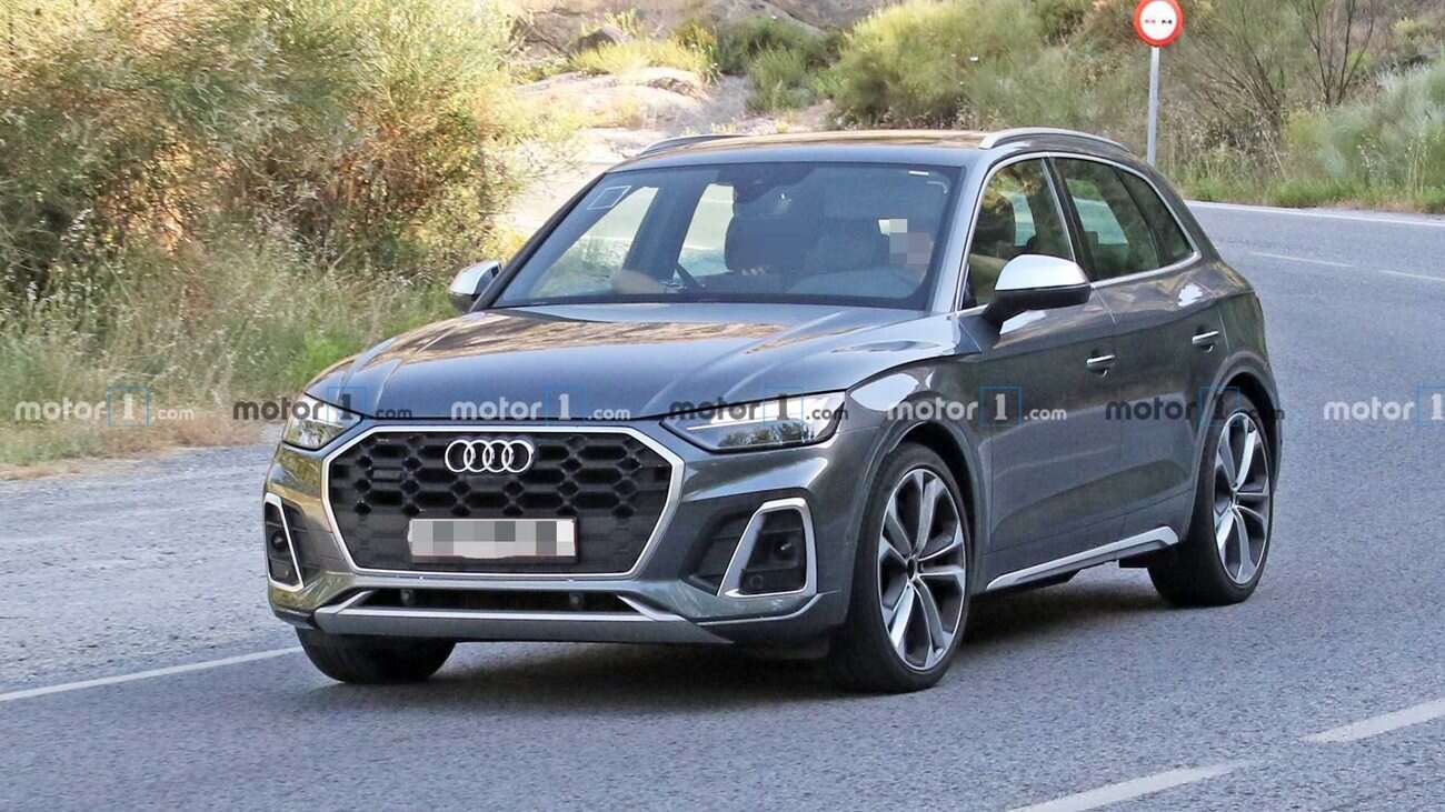 Odświeżone Audi SQ5 2021 dostrzeżone bez kamuflażu