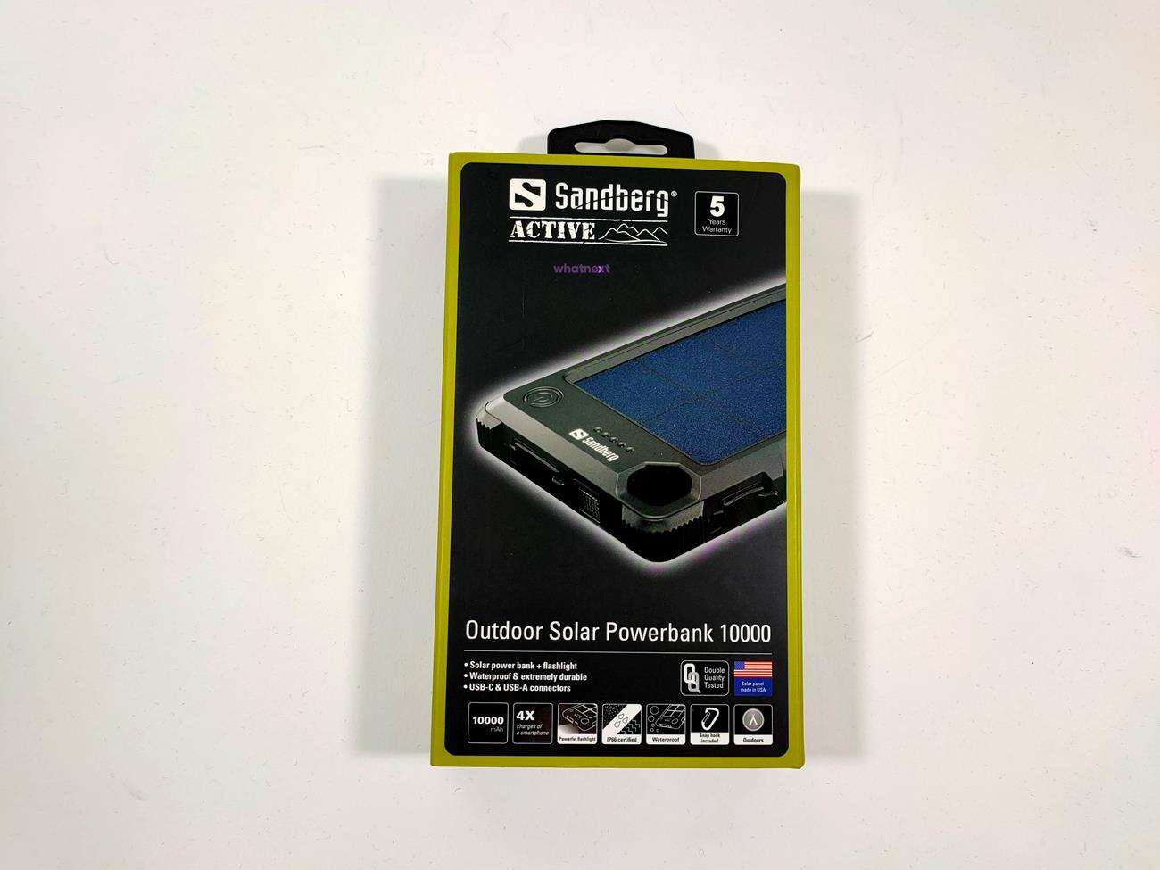 Test powerbanku Sandberg Outdoor Solar Powerbank 10000