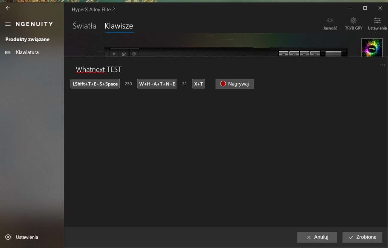 Test klawiatury HyperX Alloy Elite 2. Król RGB?