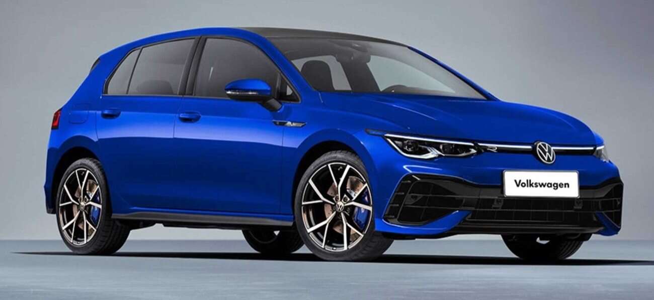 Volkswagen Golf R 2021 na kolejnym renderze umila czas do debiutu
