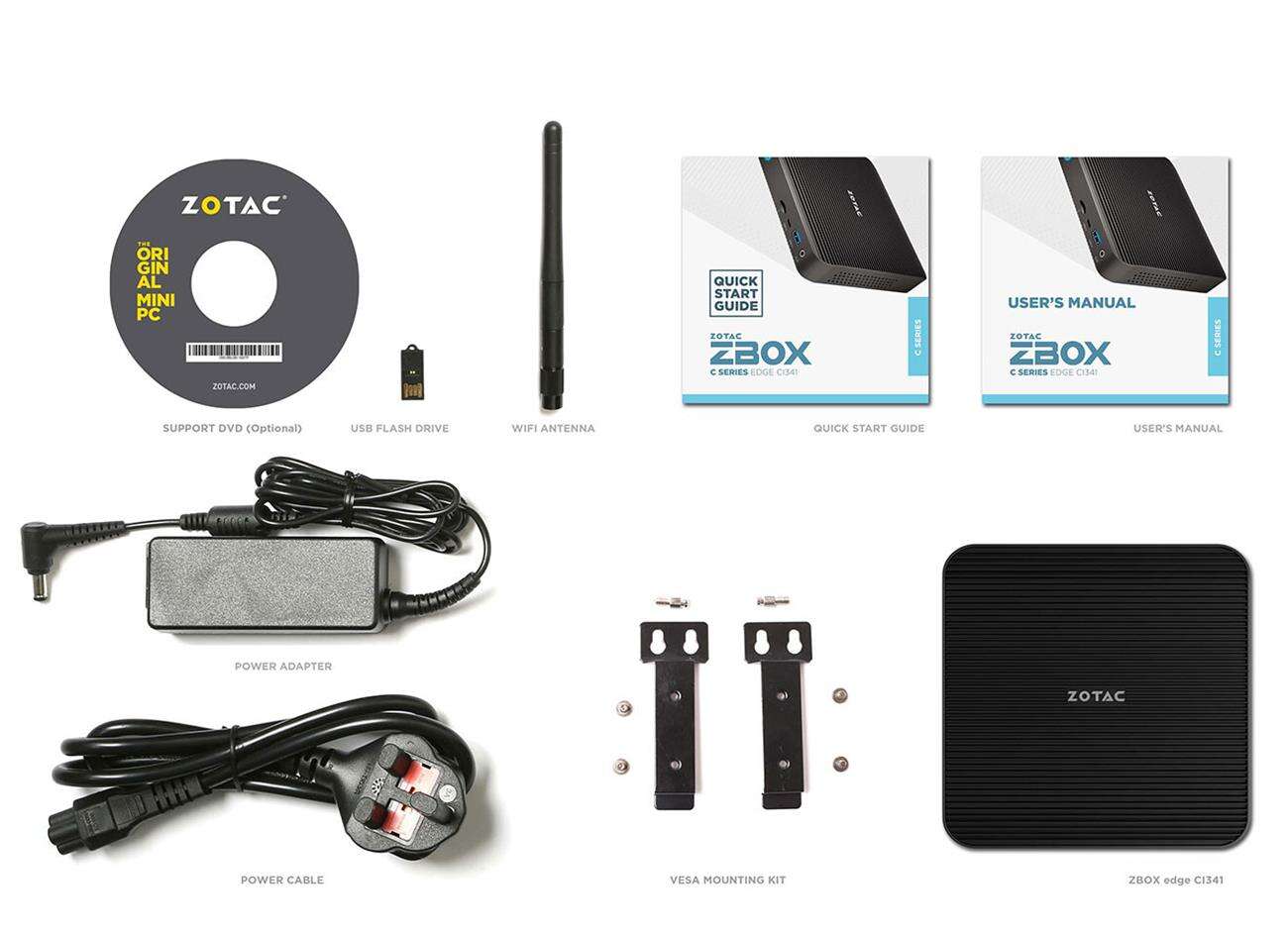 specyfikacja Zotac ZBOX C-series Edge C134, parametry Zotac ZBOX C-series Edge C134
