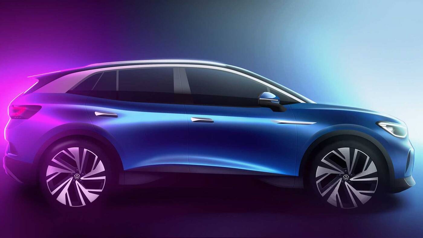 Elektryczny Volkswagen ID4 zachęca do zamówień na nowych fotkach