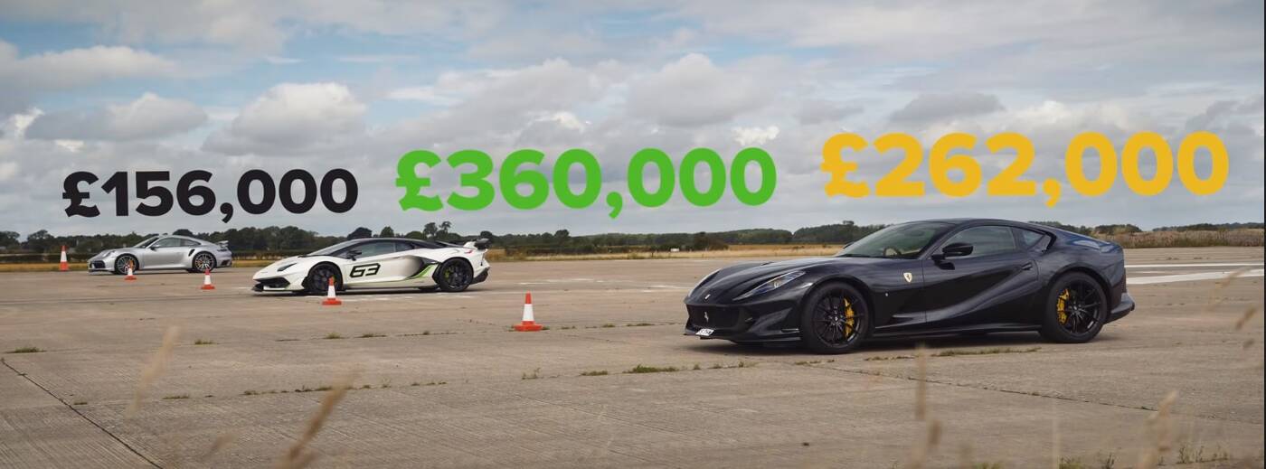 Ferrari 812, Porsche 911 Turbo S i Aventador SVJ, czyli ponad 2000 koni na torze