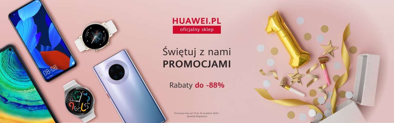 Huawei świętuje urodziny sklepu internetowego dużymi promocjami